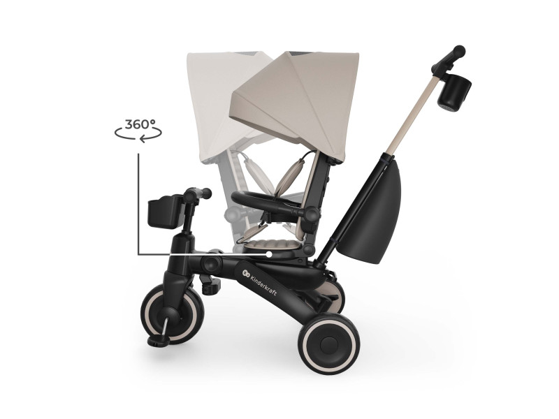 Триколісний велосипед Kinderkraft Jazz 3 Beige (KRJAZZ03BEG0000), Фото 3