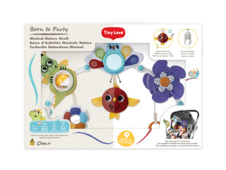 Музыкальная дуга для коляски, коллекция Born to Party, с рождения