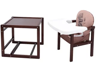 Стільчик-трансформер Babyroom Вінні-220 тонований капучино / шоколад (ведмедик і зірка)