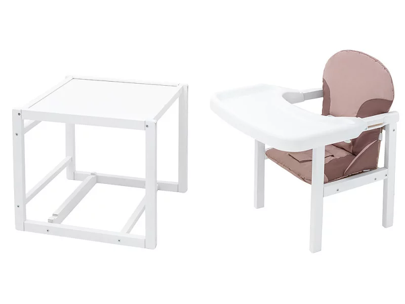 Стільчик-трансформер Babyroom Поні-240 білий капучино / шоколад, Фото 1