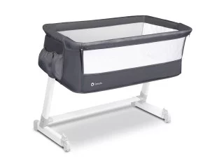 Ліжечко приставне Lionelo THEO DARK GREY