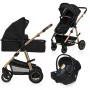 Универсальная коляска 3 в 1 Lionelo AMBER BLACK ONYX