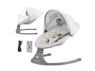 Крісло-гойдалка Kinderkraft Lumi 2 Light Grey (KBLUMI02LGR0000)