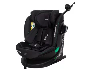 Автокрісло CARRELLO Sirius CRL-8808 Absolute Black i-Size 40-150см ISOFIX, поворот /1/