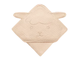 Рушник Lionelo MUSLIN HOODED TOWEL BEIGE CAPPUCCINO