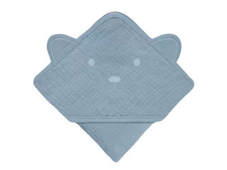 Рушник Lionelo MUSLIN HOODED TOWEL GREY SKY