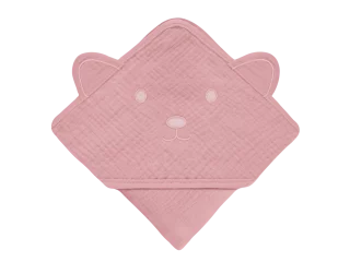 Рушник Lionelo MUSLIN HOODED TOWEL PINK BABY