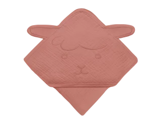 Рушник Lionelo MUSLIN HOODED TOWEL RED CORAL