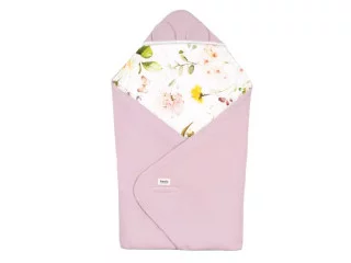 Покривало Lionelo TRAVEL SWADDLE BLANKET PINK FLOWER
