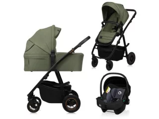 Универсальная коляска 3 в 1 Lionelo AMBER PLUS GREEN FOREST