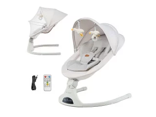 Крісло-гойдалка Kinderkraft Tulsy Beige (KBTULS00BEG0000)